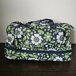 Vera Bradley Floral Wheeled Duffel Bag
